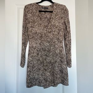 Zara leopard print dress size medium